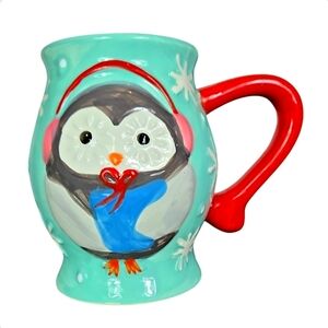 Snowflake Penguin Holiday Mug